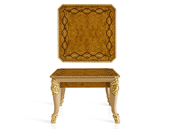 Square Coffee Table in Classic Style A.R. Arredamenti Harmony 326