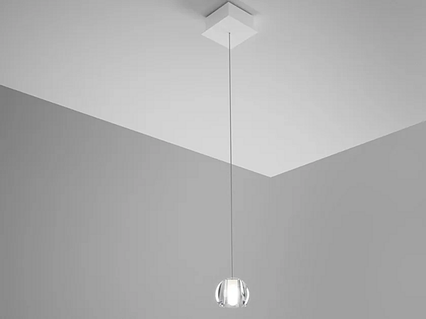 Crystal Pendant Lamp Multispot Beluga Fabbian factory Fabbian from Italy. Foto №1