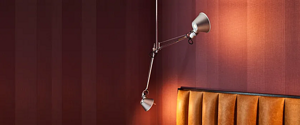 Swivel Aluminium Pendant Lamp Artemide Tolomeo Due Bracci A036400 factory Artemide from Italy. Foto №2