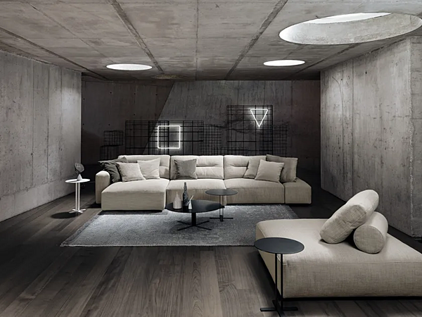 Sectional fabric sofa My Taos Saba factory SABA from Italy. Foto №12