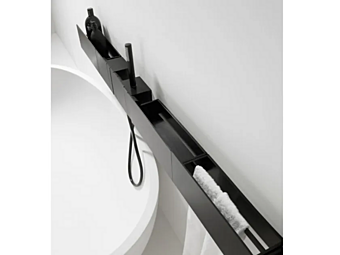Wall Mounted Bathtub Tap in Anodized Aluminium AGAPE Sen Wall Mounted Bathtub Tap in Anodized Aluminium AGAPE Sen factory Agape from Italy