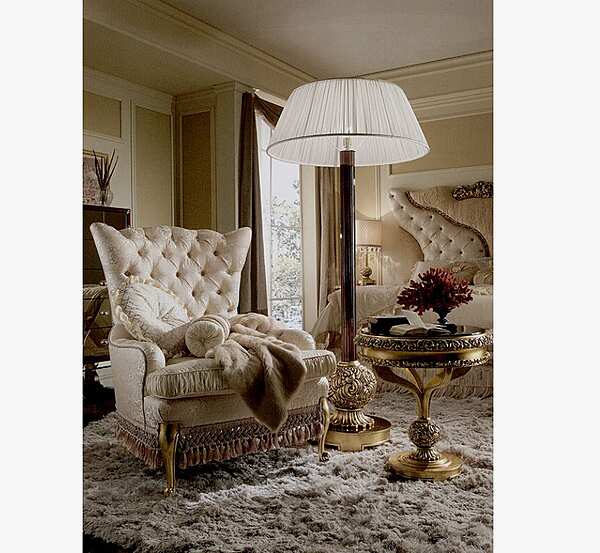 Tufted Velvet Armchair A.R. Arredamenti Grand Royal 1437 factory A.R.ARREDAMENTI SRL from Italy. Foto №2