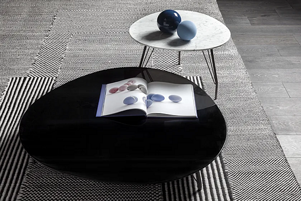 Low marble coffee table VIBIEFFE 710 Pop for living room factory VIBIEFFE from Italy. Foto №7