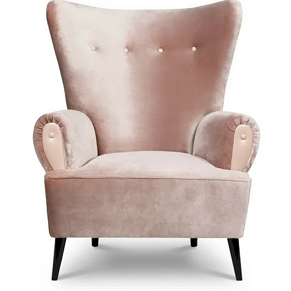 Velvet armchair with armrests BRABBU Clerk factory BRABBU from Italy. Foto №2