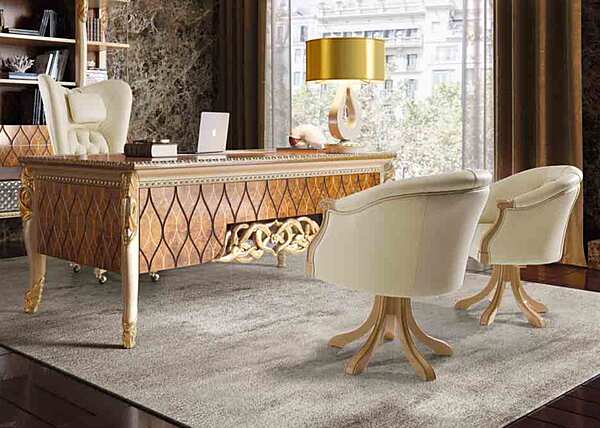 Tufted leather easy chair Harmony A.R. Arredamenti 317 factory A.R.ARREDAMENTI SRL from Italy. Foto №2