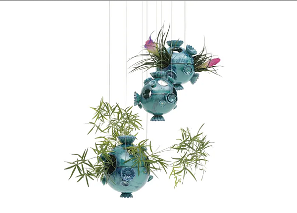 Hanging Ceramic Vase Marimo GIORGETTI factory GIORGETTI from Italy. Foto №2