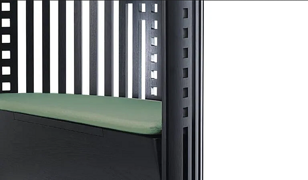 Wood veneer easy chair with integrated cushion CASSINA Willow 1 factory CASSINA from Italy. Foto №5