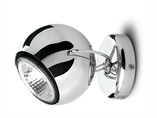 Adjustable Steel Spotlight Fabbian Beluga factory Fabbian from Italy. Foto №1