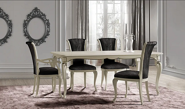 Extending rectangular wooden dining table CASA +39 Puccini 7621 factory CASA +39 from Italy. Foto №3