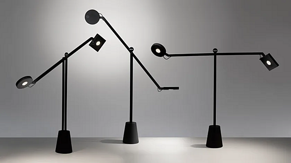 LED Table Lamp Aluminium Equilibrist Artemide 1442010A factory Artemide from Italy. Foto №4