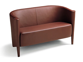 Sofa in fabric or leather with soft back Moroso Rich factory Moroso from Italy