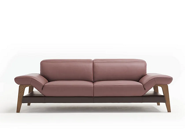 Three-Seater Leather Sofa with Soft Back Meriem Egoitaliano factory Egoitaliano from Italy. Foto №3