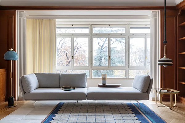 Fabric sofa with removable cover Saba Avant Apres factory SABA from Italy. Foto №10