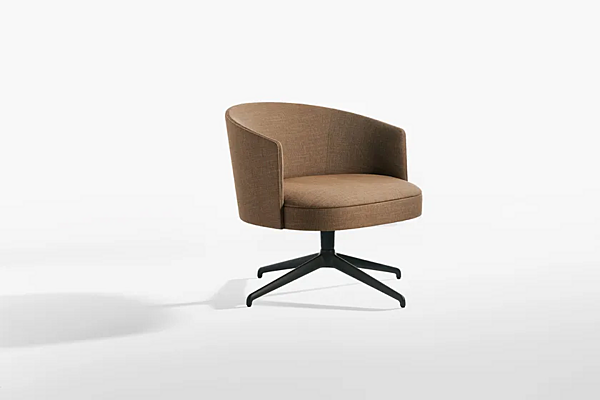 Swivel armchair with fabric upholstery Potocco Lena 903 PLG 903/PLG factory POTOCCO from Italy. Foto №2