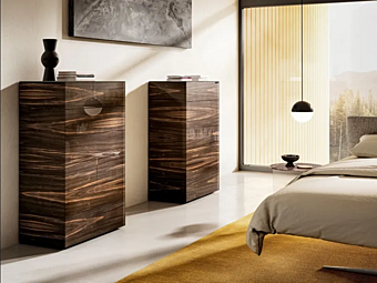 Glass chest of drawers Materia 1066 LAGO