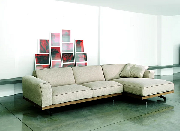 Sectional sofa in fabric or leather VIBIEFFE 470 Fancy factory VIBIEFFE from Italy. Foto №6