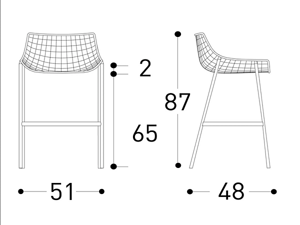 High Steel Stool with Footrest VARASCHIN Summer Set 2621/S/CR/E, 2622S/CR/E factory VARASCHIN from Italy. Foto №5