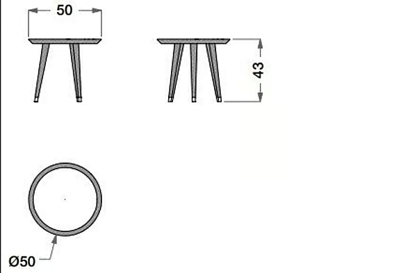 Wooden and Ceramic Outdoor High Side Table CPRN HOMOOD OD1043, OD1044 factory CPRN HOMOOD from Italy. Foto №3