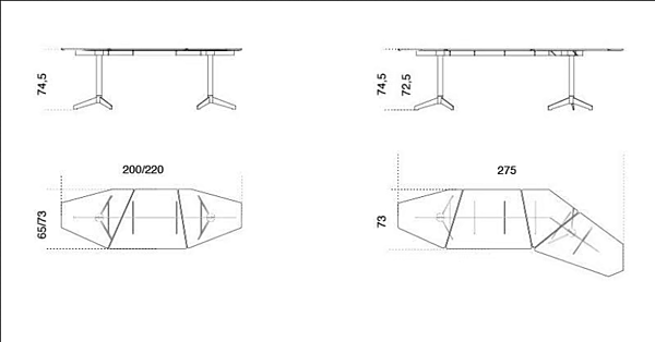 Writing desk in aluminium and wood Zen Gallotti&Radice factory Gallotti & Radice from Italy. Foto №4