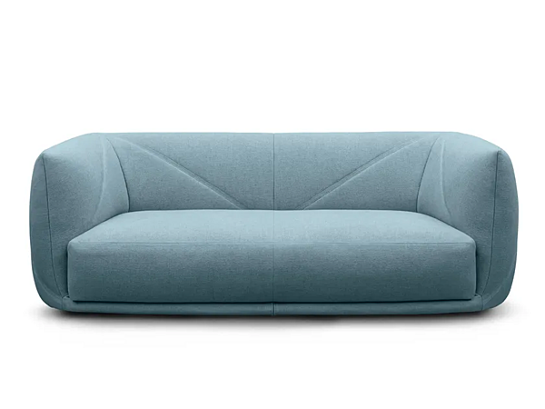 Three-seater sofa with removable cover Vela Saba factory SABA from Italy. Foto №1