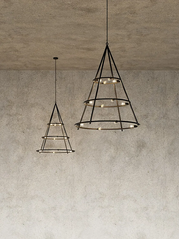 Steel pendant lamp El Poris Artemide 1085030A factory Artemide from Italy. Foto №6