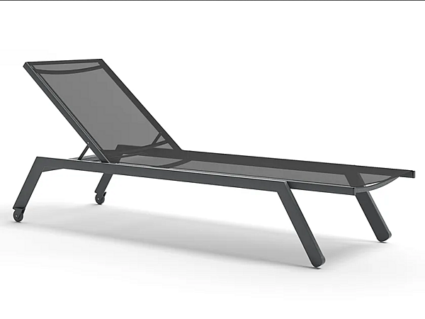 Stackable aluminium sun lounger with castors Atmosphera Maxim MX.LT. factory ATMOSPHERA from Italy. Foto №1