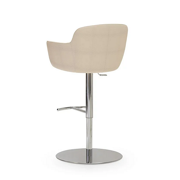 Height Adjustable Upholstered Leather Stool Kowloon FORMITALIA factory FORMITALIA from Italy. Foto №3