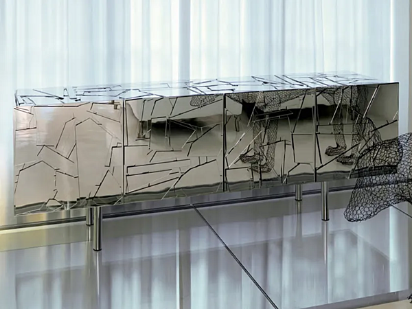 Glass sideboard with doors Edra Scrigno factory EDRA from Italy. Foto №4