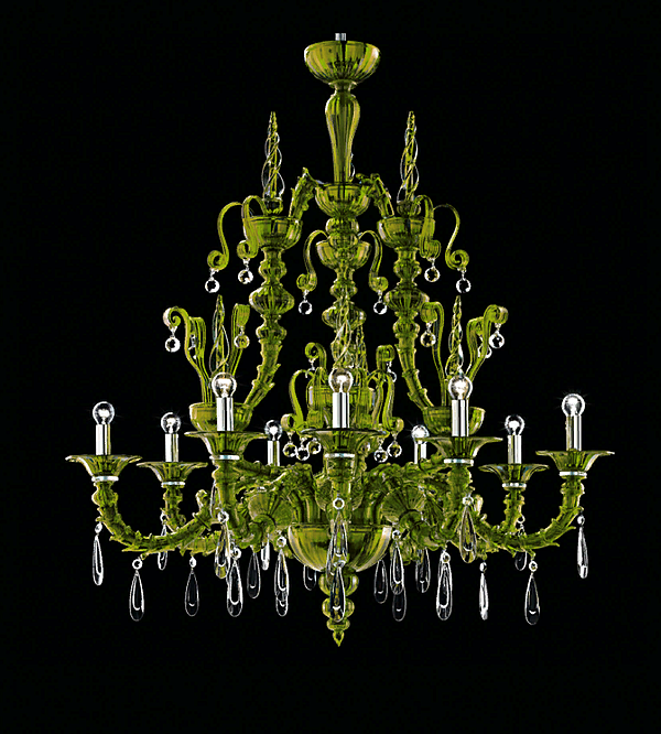 Chandelier Barovier&Toso Dhamar 5596/12 factory Barovier&Toso from Italy. Foto №6
