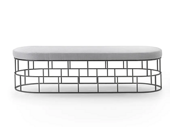 Upholstered bench Riviera FLEXFORM Upholstered bench Riviera FLEXFORM factory FLEXFORM from Italy
