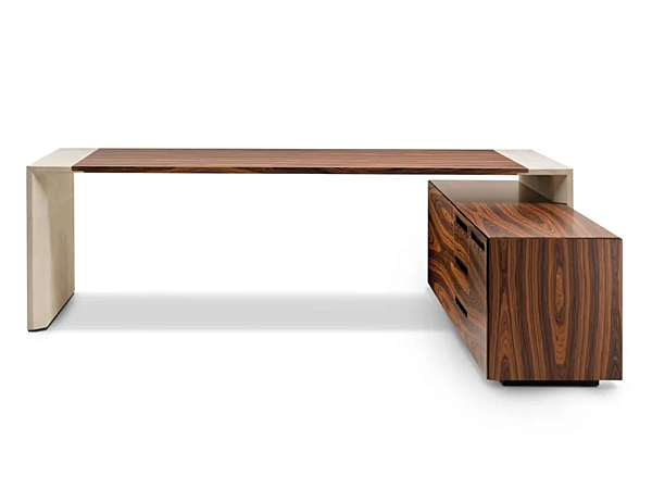 L-shaped wooden executive desk Crossing i 4 Mariani factory i 4 Mariani from Italy. Foto №2