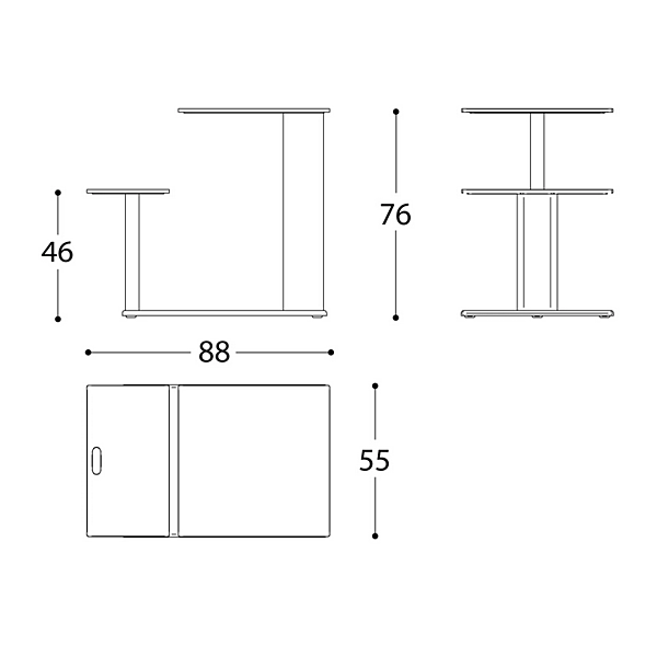 Garden table with integrated seating in aluminum and HPL Plinto Sit Eat VARASCHIN 24690 factory VARASCHIN from Italy. Foto №8