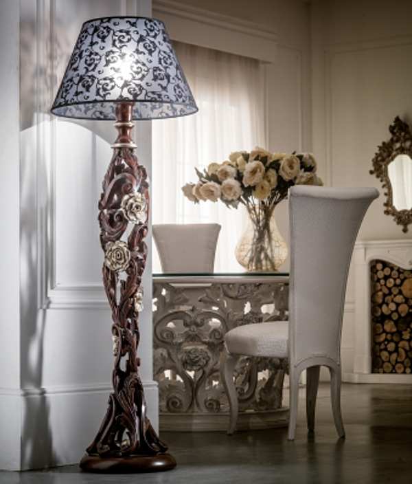 Floor lamp STILE LEGNO 8052 factory STILE LEGNO from Italy. Foto №1