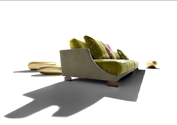 Fabric sofa with upholstered back ERBA ITALIA Gran Milano factory ERBA ITALIA from Italy. Foto №2