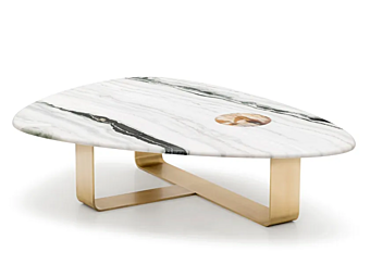 Low triangular marble coffee table ARCAHORN Demetra 7007 7007