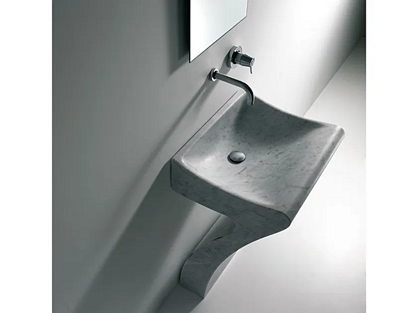 Rectangular marble washbasin AGAPE Lito 1 factory Agape from Italy. Foto №2