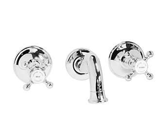 Wall Mounted Brass Washbasin Tap Gentry Home Mayfair factory Gentry Home from Italy