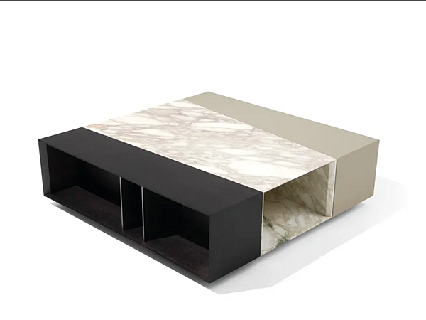 Square coffee table in wood GIORGETTI Scaleno 90250 factory GIORGETTI from Italy. Foto №3