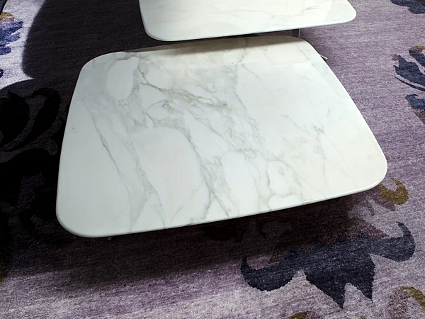 Rectangular low coffee table in marble by ERBA ITALIA NORD factory ERBA ITALIA from Italy. Foto №12