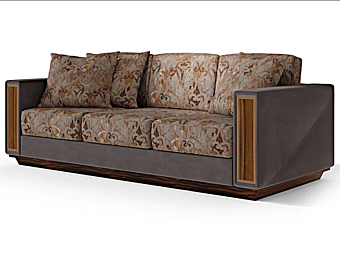 Fabric sofa with upholstered back Bloom Martini Interiors