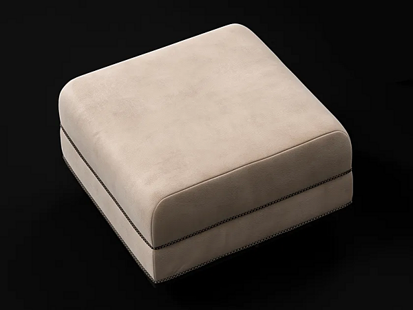 Square Leather Pouf Dragonfly CPRN HOMOOD D650 factory CPRN HOMOOD from Italy. Foto №2