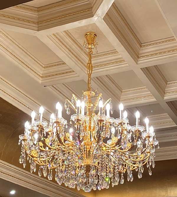 Chandelier with 32 lights Modenese Gastone factory MODENESE GASTONE from Italy. Foto №1