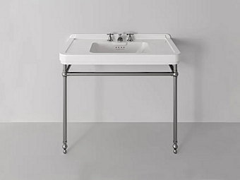 Ceramic Console Washbasin with Towel Rail Metal Rockefeller 105 Park Avenue PK98410501-PKMMETAL105 factory Park Avenue from Italy