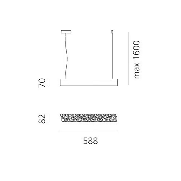 Technopolymer wall lamp ceiling lamp Calipso Artemide Linear System factory Artemide from Italy. Foto №9