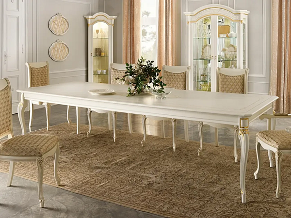 Rectangular wooden dining table CASA +39 DIAMANTE 2620, 2621 factory CASA +39 from Italy. Foto №1