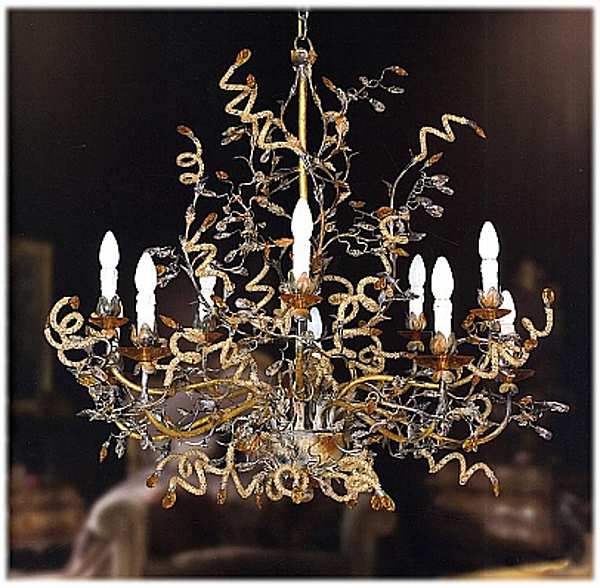 Chandelier MECHINI L202/10DC factory MECHINI from Italy. Foto №1