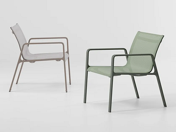 Stackable fabric easy chair KETTAL Park Life factory KETTAL from Italy. Foto №1