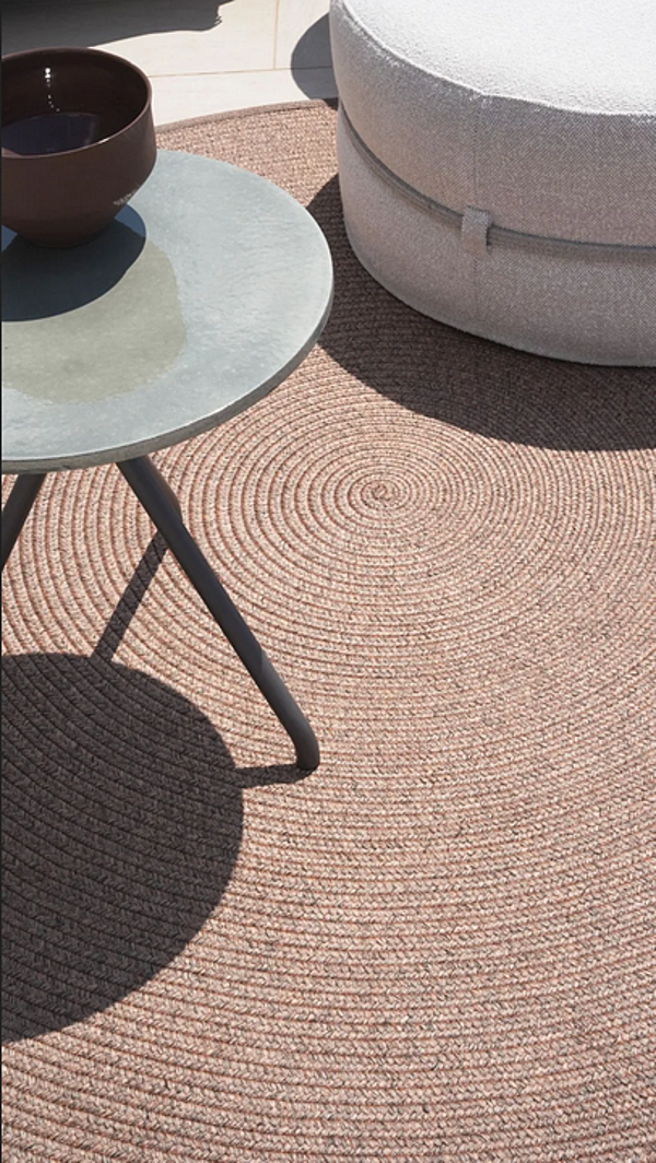 Round outdoor rug fabric Michelangelo Atmosphera TT.MC. factory ATMOSPHERA from Italy. Foto №2