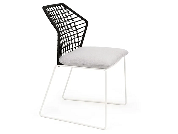 Fabric garden chair with removable cover Saba New York Soleil factory SABA from Italy. Foto №2