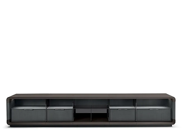 Low wooden TV cabinet with drawers I 4 Mariani Herman factory i 4 Mariani from Italy. Foto №3